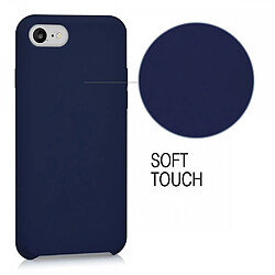 Avis LaCoqueFrançaise Coque iPhone 7/8/ iPhone SE 2020 Silicone Liquide toucher doux, Anti Chocs Bleu Marine