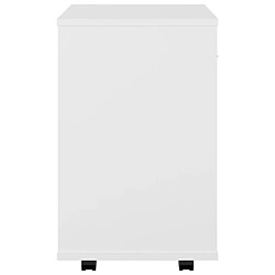 Acheter vidaXL Armoire à roulettes Blanc 46x36x59 cm Bois d'ingénierie