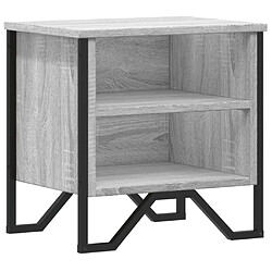 vidaXL Table de chevet sonoma gris 40x30x40 cm bois d'ingénierie