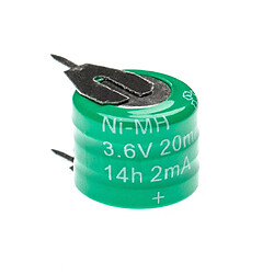 vhbw Batterie remplacement pour 3/V15H pour modèlisme RC (20mAh, 3,6V, NiMH), avec connexion à 2 broches