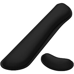 Support de poignet pour clavier, support de poignet en mousse à mémoire de forme, facile à taper et soulagement de la douleur, tapis de poignet de souris, support de poignet antidérapant pour jeu