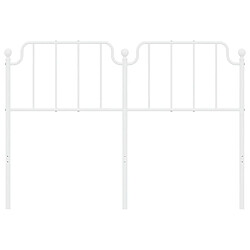 Avis Maison Chic Tête de lit moderne pour chambre - Décoration de lit métal blanc 160 cm -MN60457