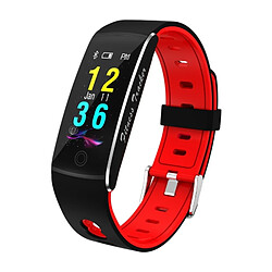 Wewoo Bracelet connecté F10 0,96 pouce TFT couleur écran intelligent IP67 imperméablerappel d'appel de soutien / surveillance de la fréquence cardiaque / de la pression artérielle / du sommeil / Oxymètre rouge