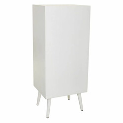 Caisson à Tiroirs Alexandra House Living Blanc Bambou Bois MDF 36 x 100 x 42 cm pas cher