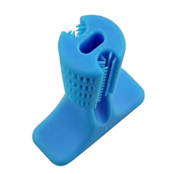 Wewoo Entretien animaux Brosse à dents molle en caoutchouc pour chiens, taille: S (bleu) pas cher