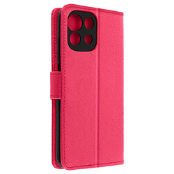 Avizar Housse Xiaomi Mi 11 Lite et Mi 11 Lite 5G Aspect Grainé Folio Stand Vidéo Rose