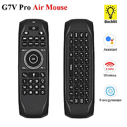 Universal G7V Rétroéclairage Voix Russe Mini Clavier Gyro Infrarouge Apprentissage 2.4G Sans Fil Télécommande G7V Pro Air Souris pour Android TV Boîte Comparaison MX3 | Télécommande