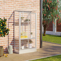 Vitavia Serre de balcon en polycarbonate 4 mm et aluminium Polis aluminium anodisé.