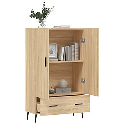 Avis vidaXL Buffet haut chêne sonoma 69,5x31x115 cm bois d'ingénierie