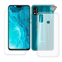 Htdmobiles Coque silicone gel fine pour Huawei Honor 9X Lite + film ecran - BLANC TRANSPARENT