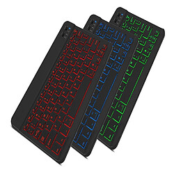 Universal Clavier sans fil Bluetooth Lampe RGB Clavier 10 pouces Mini clavier rechargeable Ordinateur mobile pour Lenovo Apple iPad | Clavier (noir) pas cher