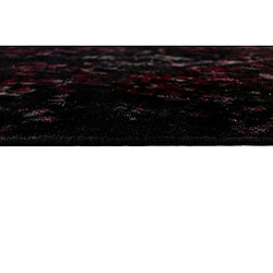 Vidal Tapis de laine 204x145 noir Vintage Royal