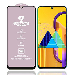 Wewoo Film de verre trempé Pour Galaxy M30s 9H HD grand arc haute teneur en alumine plein écran