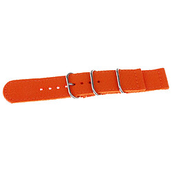 Acheter bracelet en nylon avec boucle en acier inoxydable orange 18 mm