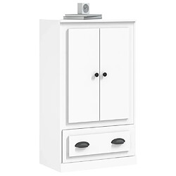 Avis vidaXL Buffet haut blanc 60x35,5x103,5 cm bois d'ingénierie