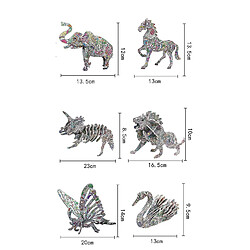 Universal Ensemble de puzzle à colorier 3D 10 pièces, jouets d'artisanat pour enfants, artisanat de peinture ludique et éducatif pas cher