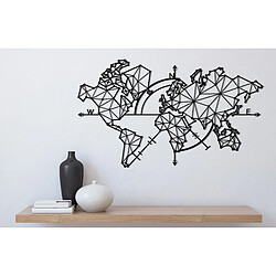 EPIKASA Décoration Murale en Métal Carte du Monde 3 pas cher