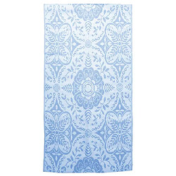 vidaXL Tapis d'extérieur Bleu azuré 120x180 cm PP