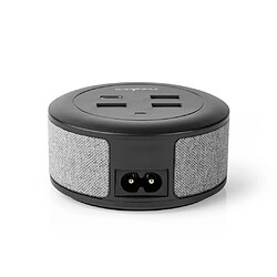 Avis Alpexe Chargeur Familial de Bureauen Tissu | 3 ports USB 2,1 A (max.) | 1 port USB-C™ 18 W PD | Gris