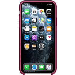 Apple Coque en silicone pour l'iPhone 11 Pro Max - Pomegranate