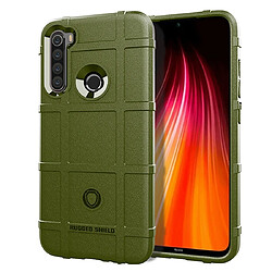 Wewoo Coque Souple Pour Xiaomi Redmi Note 8T Housse TPU antichoc à couverture totale Vert armée