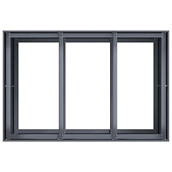 Acheter vidaXL Jardinière anthracite 120x80x80 cm acier