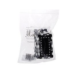 10pcs Magideal Rectangle Puces En Céramique De Poker Pour Mahjong & Texas Poker Noir