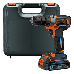 Black & Decker BDCDC18KST Perceuse-Visseuse 18V 1.5Ah Bluetooth chargeur-USB 