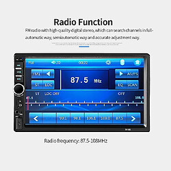 Universal 7018 voiture DVD Radio Multimedia Player audio Bluetooth LCD Affichage tactile Écran pas cher