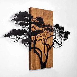 Acheter Hanah Home Décoration murale en bois et métal Walnut Arbre large.