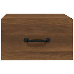 Acheter vidaXL Table de chevet murale Chêne marron 35x35x20 cm