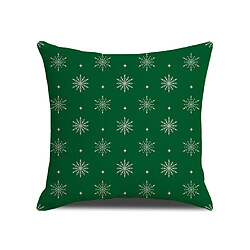 P50 4PCS 45 * 45cm Christmas Snowflake Snowflake Modèle Chaîne de linge Taie d'oreiller imprimé Coussin Coussin Coussin Coussin Accueil pas cher