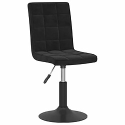 Avis Maison Chic Lot de 6 Chaises pivotantes à manger | Fauteuil Chaise de cuisine noir velours -GKD14838