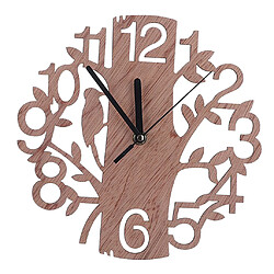 Avis Horloge murale en bois en forme d'arbre de 22 cm