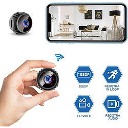 Avis Chrono Caméra Espion, HD Wi-Fi Mini Caméra Surveillance Intérieure Batterie Longue Durée Caméra de Surveillance sans Fil Vision Nocturne, Noir