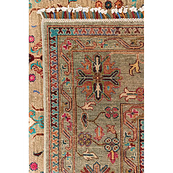 Vidal Tapis de laine 305x204 brun Torkman pas cher