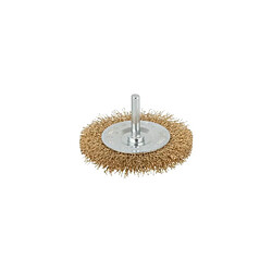 WOLFCRAFT Brosse laiton circulaire T6 - Diametre: 75 x 7 mm