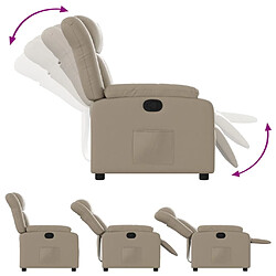 Avis vidaXL Fauteuil inclinable Cappuccino Similicuir