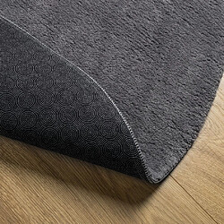 Acheter vidaXL Tapis HUARTE à poils courts doux et lavable anthracite Ø 100 cm