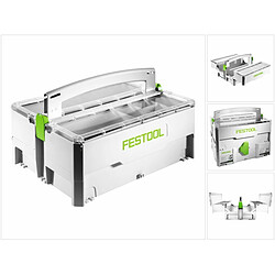 Festool SYS-SB Storage Box Caisse à outils avec compartiments supérieurs pivotants ( 499901 )