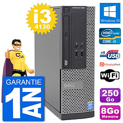 PC Dell Optiplex 3020 SFF i3-4130 RAM 8Go Disque Dur 250Go Windows 10 Wifi - Occasion