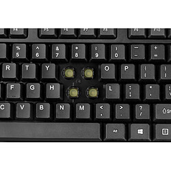 Acheter WKB-1320CB-FR, Adesso Desktop Antimicrobial Wireless Desktop Keyboard and Mouse (AZERTY)