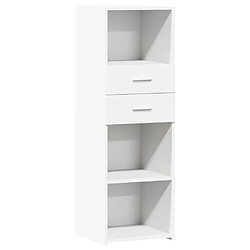 vidaXL Buffet haut blanc 40x42,5x124 cm bois d'ingénierie