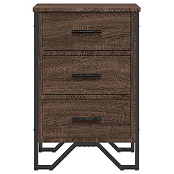 Acheter vidaXL Table de chevet chêne marron 40x41x60 cm bois d'ingénierie