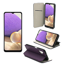 Xeptio Samsung Galaxy A32 5G Etui Protection Portefeuille violet à Rabat avec Porte Cartes - Housse Folio violette Coque Antichoc - Accessoires Pochette