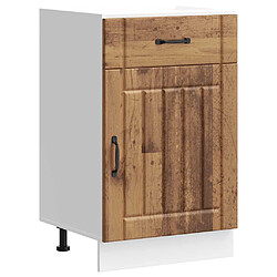 vidaXL Armoire de cuisine Lucca vieux bois bois ingénierie