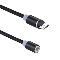 Avis Wewoo Câble magnétique noir pour Samsung / Huawei / Xiaomi / Meizu / LG / HTC et autres smartphones 1m Weave Line USB vers Micro USB de charge magnétique,