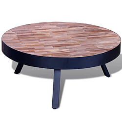 Acheter Maison Chic Tabls basse,Table Console pour salon ronde Bois de teck recyclé -MN20327