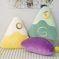 Universal (50 cm) Prex de gâteau de fruits Pillow Toy Triangle Soft Dotred Doll Sofa (violet)