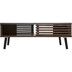 Avis Atmosphera, Createur D'Interieur Table basse design bois Asmar - L. 100 x H. 37 cm - Marron et noir